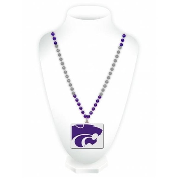 Rico Industries Kansas State Wildcats Beads with Medallion Mardi Gras Style 9474654661